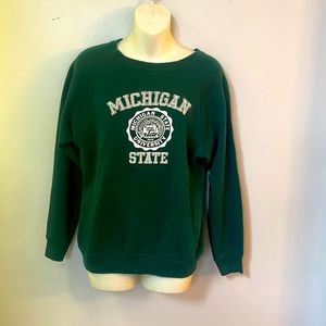 Michigan State Vintage Sweater Artex M 80s